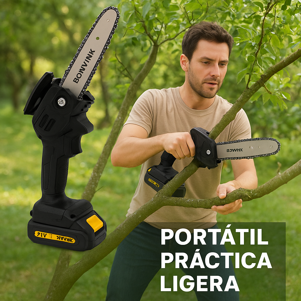 Mini Motosierra Bomvink 6” – Potencia portátil para tu jardín