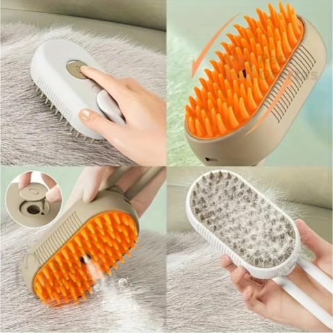 Cepillo Con Vapor Para Mascotas