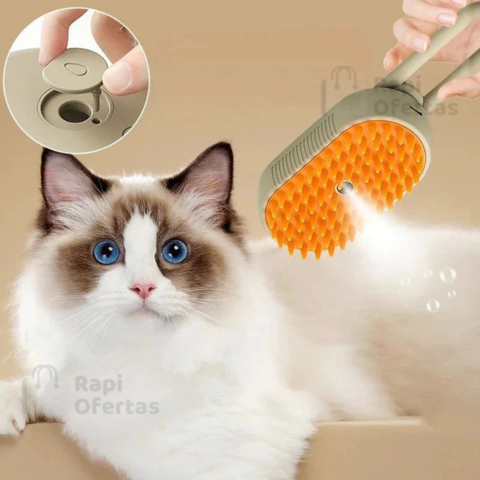 Cepillo Con Vapor Para Mascotas