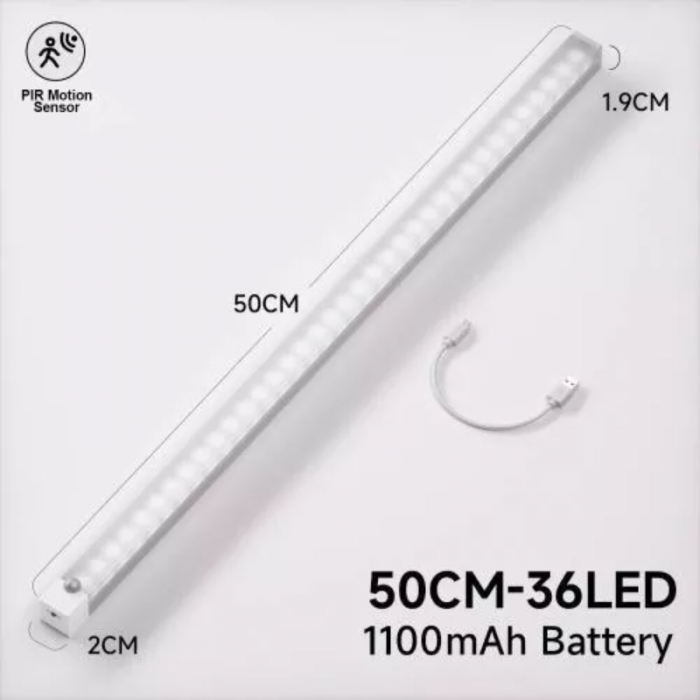 Barra Led con Sensor de Movimiento 50cm